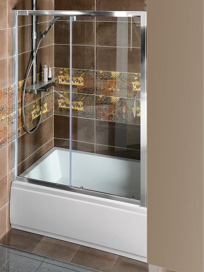 DEEP drzwi prysznicowe, 1500x1650 mm, szkło czyste