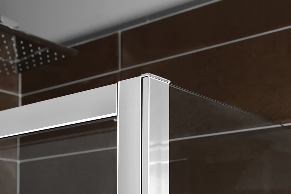 DEEP drzwi prysznicowe, 1500x1650 mm, szkło czyste