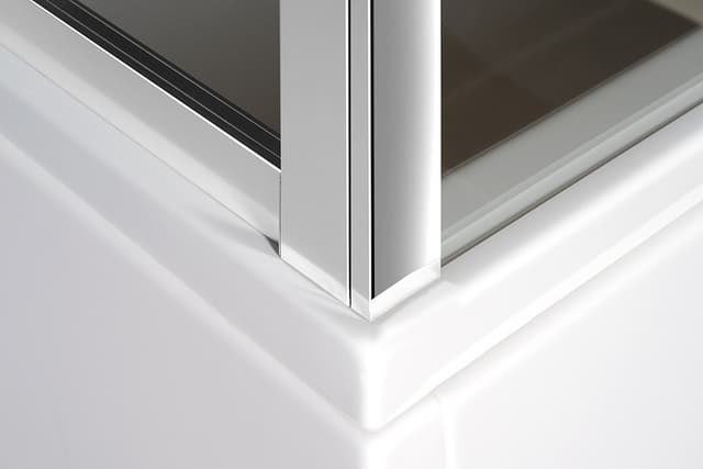 DEEP drzwi prysznicowe, 1500x1650 mm, szkło czyste