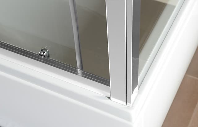 DEEP drzwi prysznicowe, 1500x1650 mm, szkło czyste