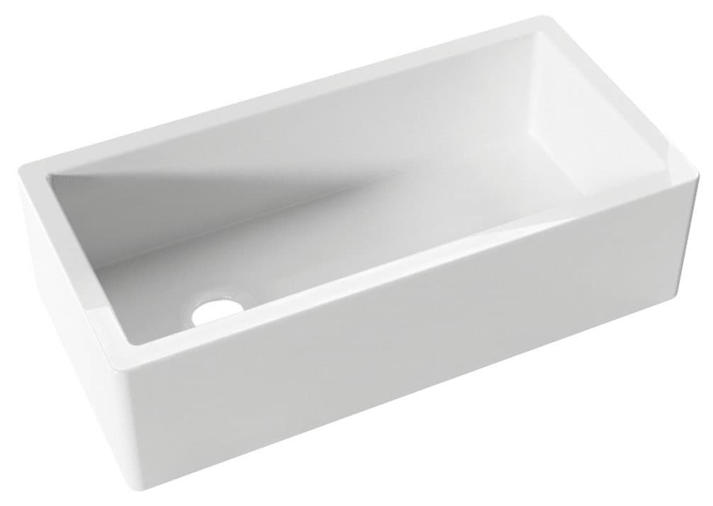 ESSEX ceramiczny zlewozmywak prostokątny 91x45,6 cm, biały