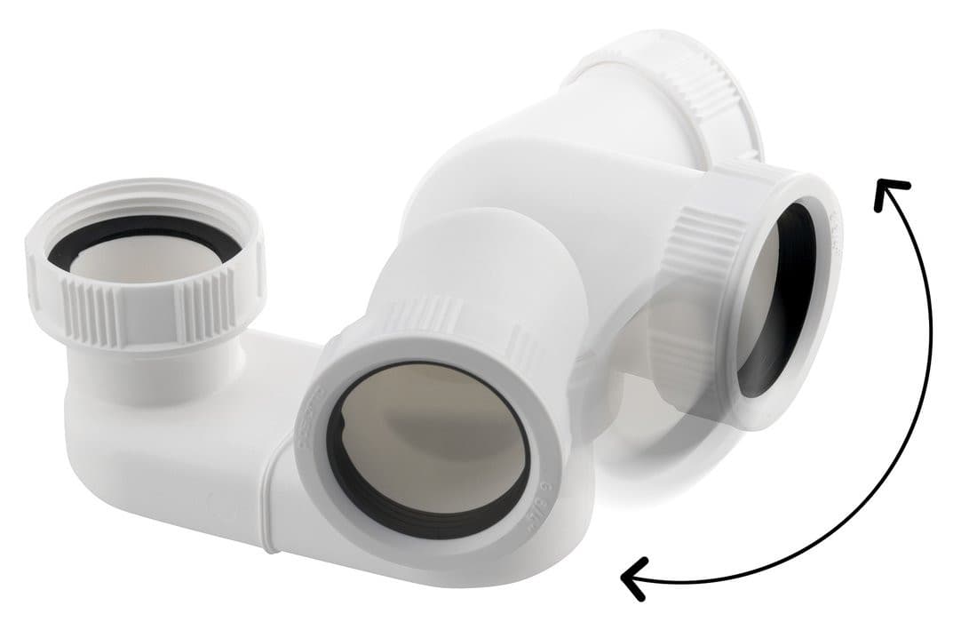 Syfon DN40 6/4" z plastikowym połączeniem