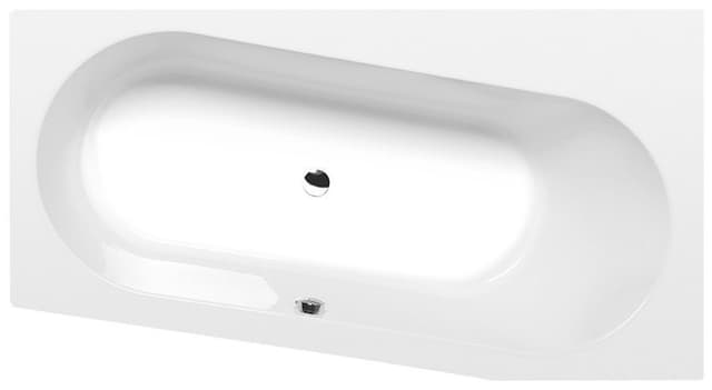 ASTRA WR wanna asymetryczna 165x90x48 cm, biały akryl
