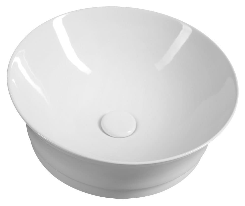 IDEA umywalka ceramiczna nablatowa, Ø 42cm, biały