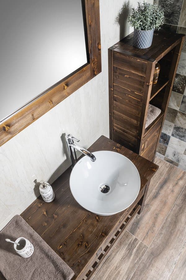 IDEA umywalka ceramiczna nablatowa, Ø 42cm, biały