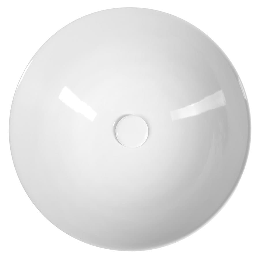 IDEA umywalka ceramiczna nablatowa, Ø 42cm, biały