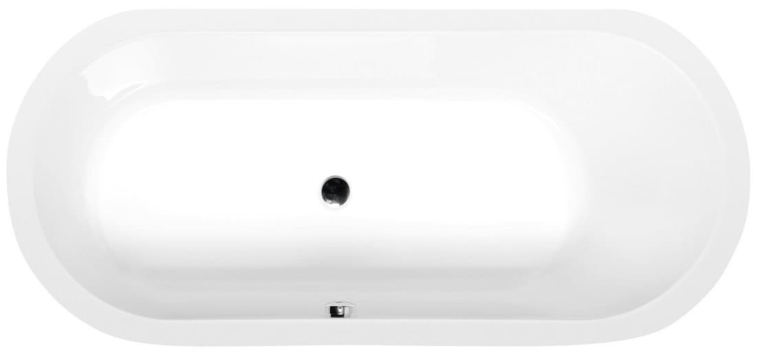 ASTRA Owalna wanna akrylowa 165x75x48cm, biały