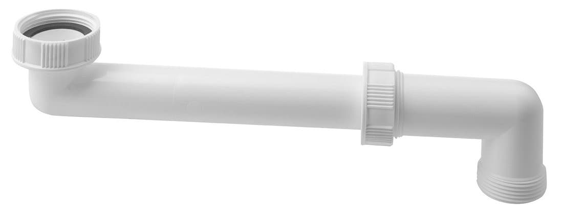 Biała przedłużka 5/4" z plastiku