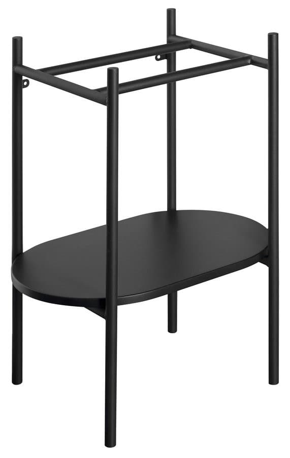 PUNO konsola pod umywalkę 400x820x360mm, czarny