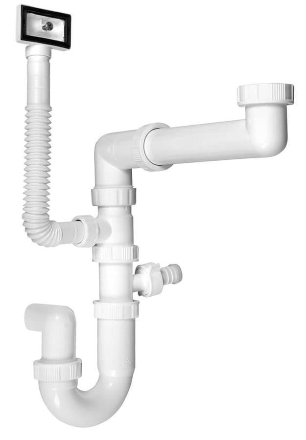 Syfon zlewozmywakowy 6/4", DN40, plastikowy