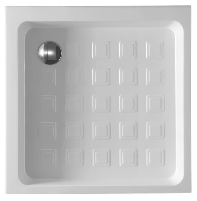 RETRO brodzik prysznicowy ceramiczny kwadratowy 90x90x20 cm, biały