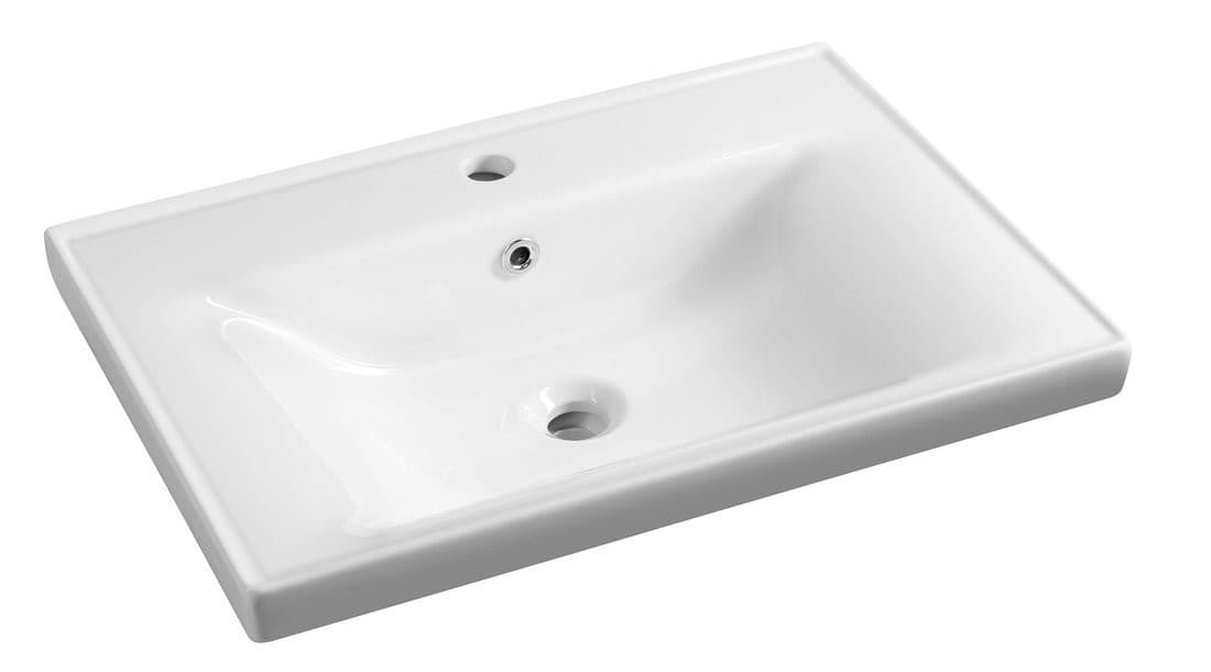 SAVA 60 Prostokątna umywalka meblowa 60x46 cm, biała