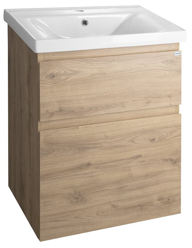SAVA 60 Prostokątna umywalka meblowa 60x46 cm, biała