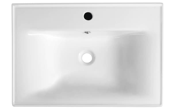SAVA 60 Prostokątna umywalka meblowa 60x46 cm, biała
