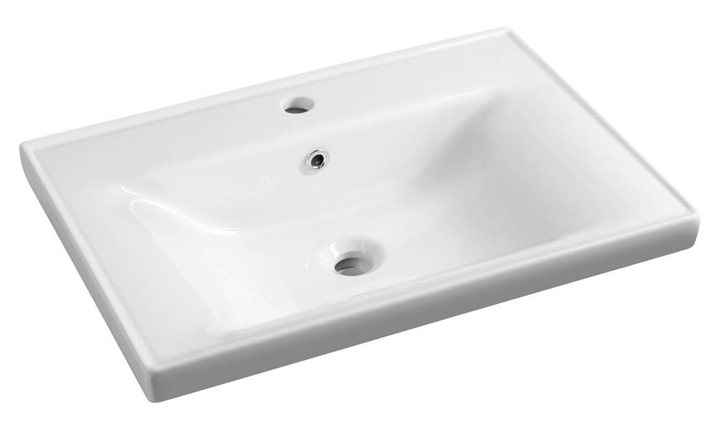 SAVA umywalka meblowa 70x46cm, prostokątna biała