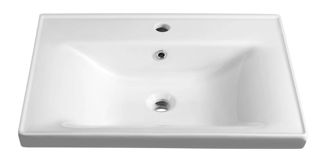 SAVA umywalka meblowa 70x46cm, prostokątna biała