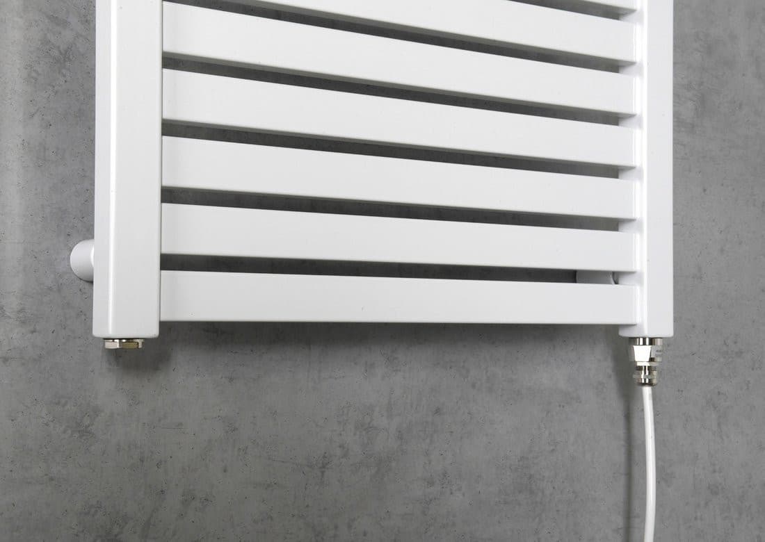 TONDI-E grzejnik elektryczny, kanciasty 450x970 mm, 300 W, biały