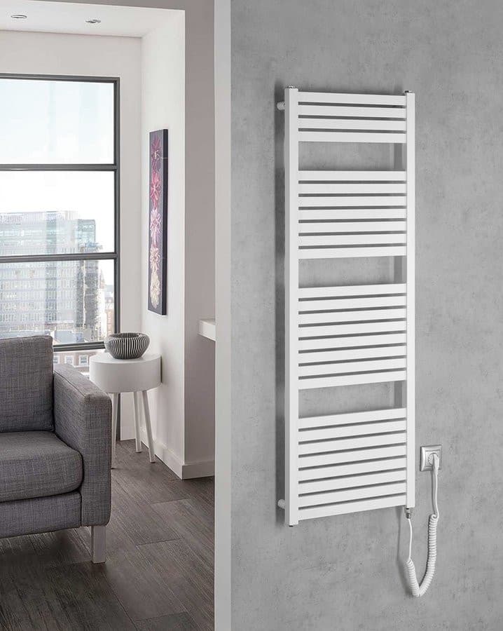 Grzejnik elektryczny TONDI-E 450x1330 mm, 500 W, biały