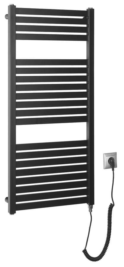 TONDI-E elektryczny grzejnik 450x970 mm, 300 W, matowy czarny