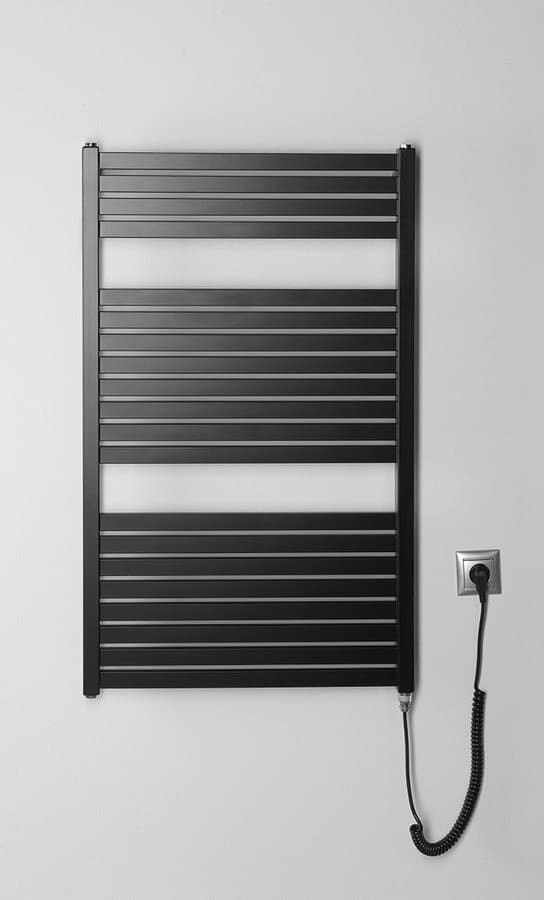 Grzejnik elektryczny TONDI-E 600x970 mm, 400 W, czarny mat