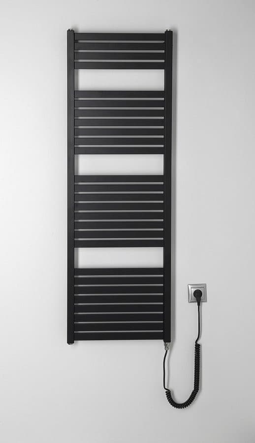 Grzejnik elektryczny TONDI-E 450x1330 mm, 500 W, czarny matowy