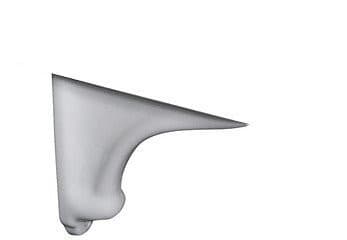 RETRO ceramiczny reling do umywalki 105001, biały 1 szt.