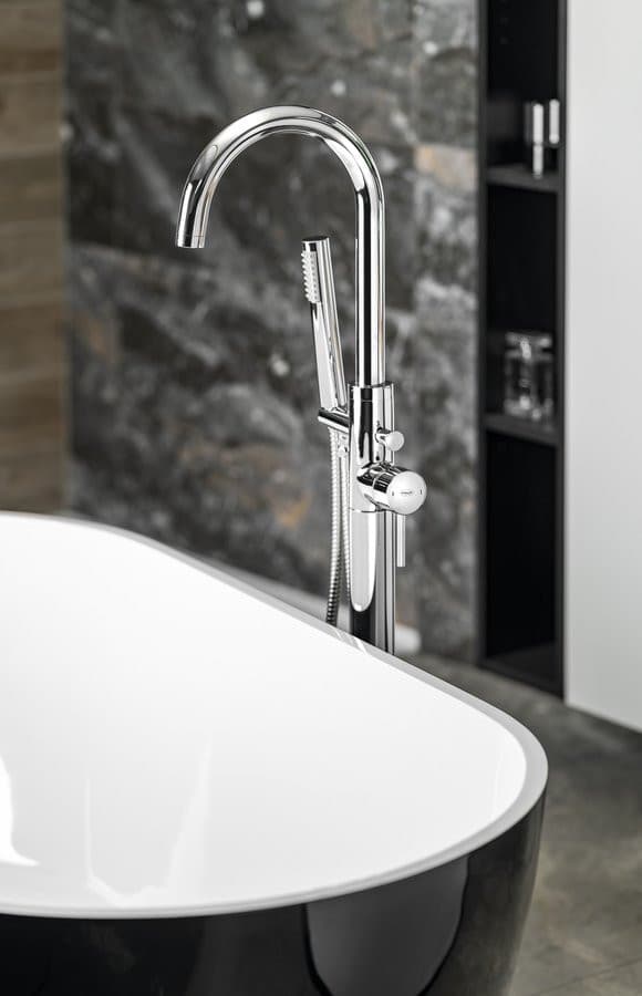 CETO bateria wannowa podłogowa, chrom