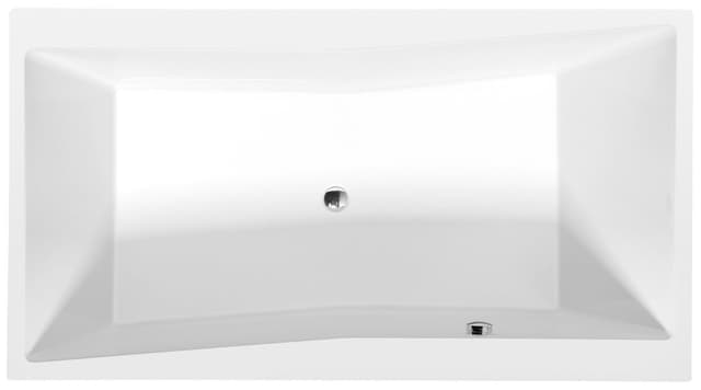 QUEST SLIM wanna prostokątna 180x100x49cm, akryl biała