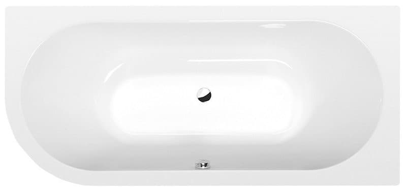 VIVA R SLIM wanna asymetryczna 175x80x47 cm, biała