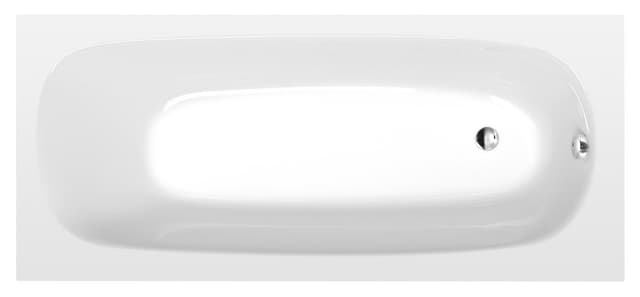 EBRO SLIM wanna prostokątna 170x75x39 cm, akryl, biała