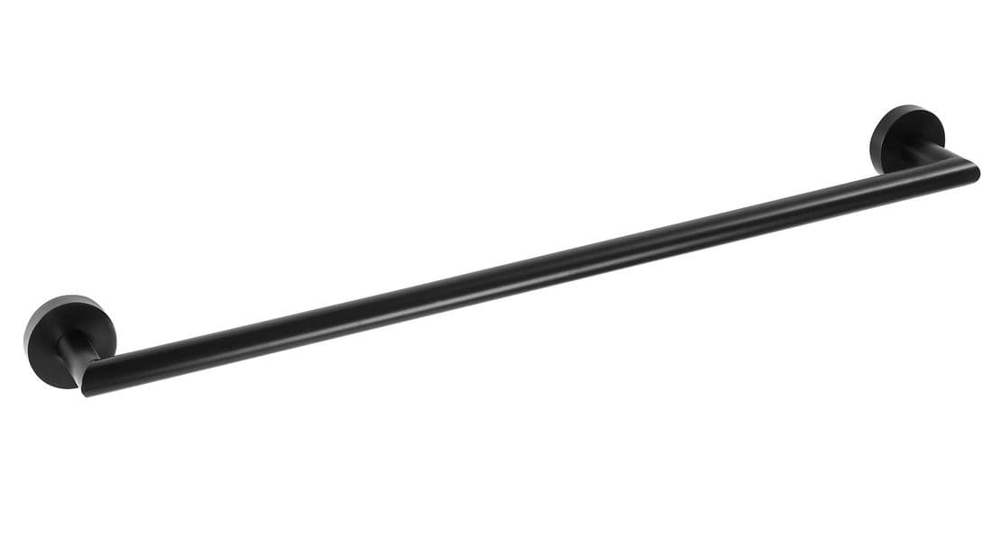 X-ROUND BLACK wieszak na ręczniki 300x65mm, czarny