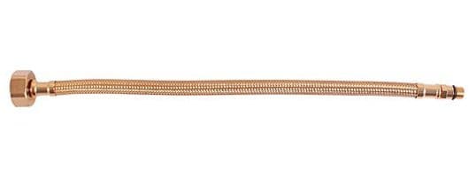 Wąż przyłączeniowy nierdzewny M10x3/8, 35cm, złoty