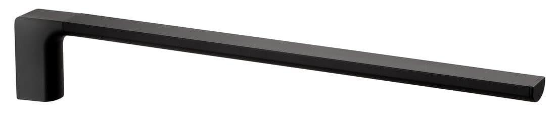PIRENEI wieszak na ręczniki jedno ramię 410mm, czarny mat
