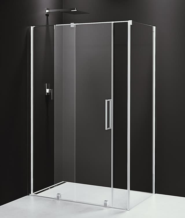ROLLS Kabina Prysznicowa 1200x900 mm, Przesuwna, Bezprofilowa, Szkło Czyste