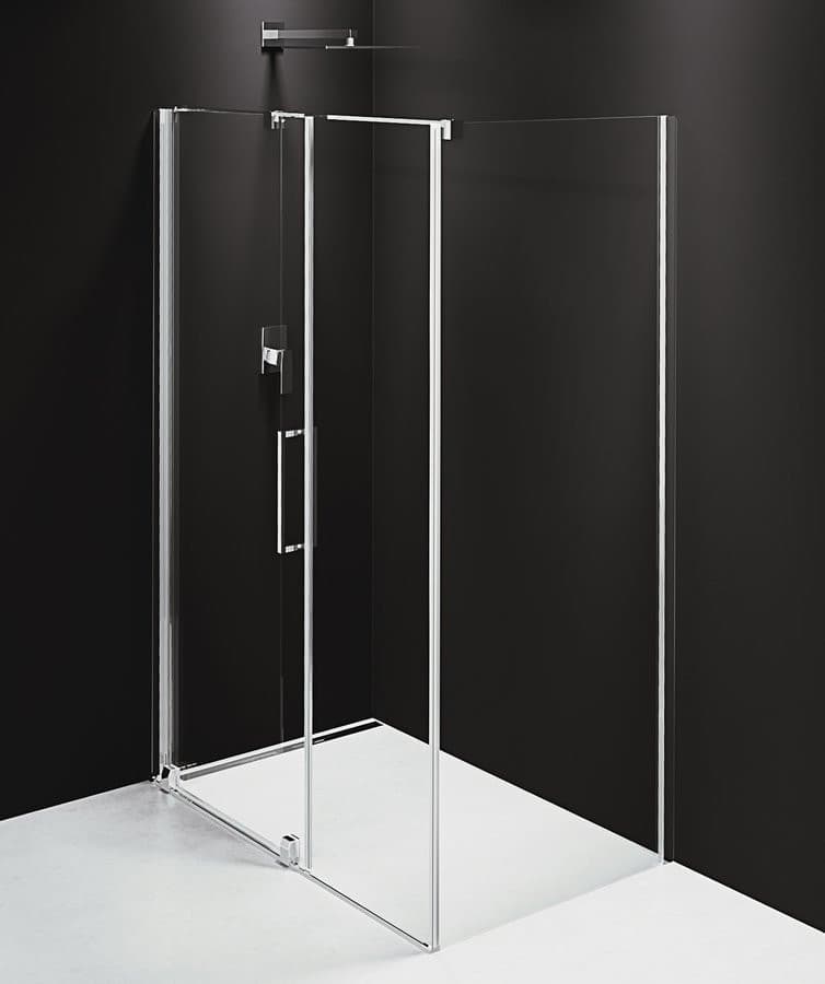 ROLLS kabina prysznicowa 1600x800 mm, szkło czyste, otwieranie uniwersalne
