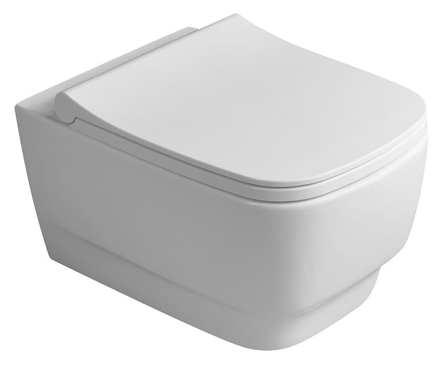 BELLO wiszące WC, Rimless, 35,5x53cm, białe