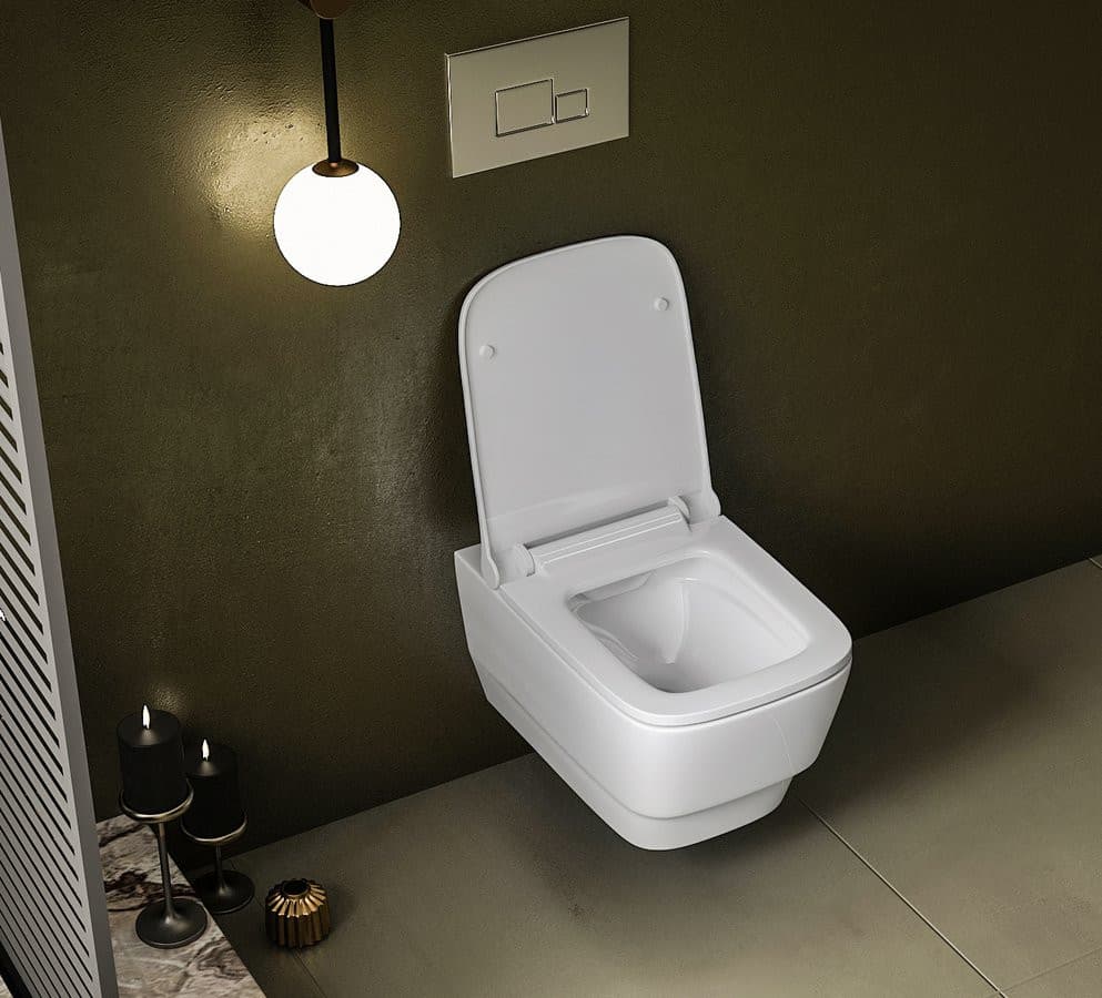 BELLO wiszące WC, Rimless, 35,5x53cm, białe