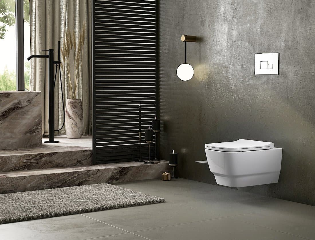 BELLO wiszące WC, Rimless, 35,5x53cm, białe