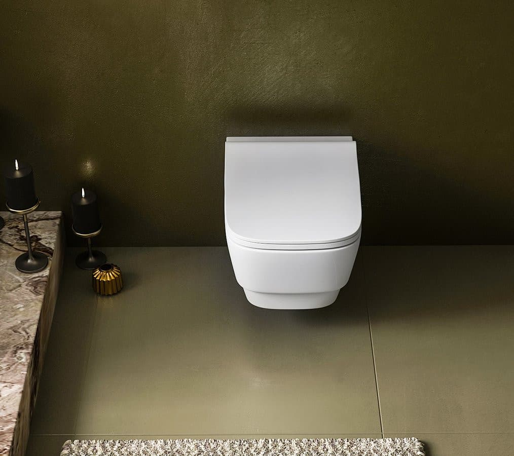 BELLO wiszące WC, Rimless, 35,5x53cm, białe