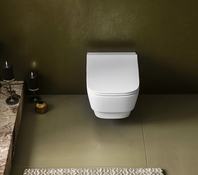 BELLO wiszące WC, Rimless, 35,5x53cm, białe