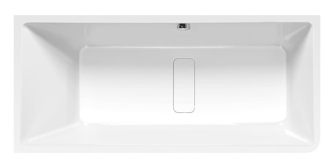 Wanna prostokątna MARLENE CURVE L MONOLITH 165x75x63 cm, biały
