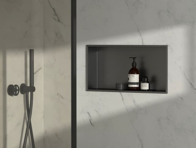 INSERTA półka wpuszczana, 510x270mm, stal nierdzewna, gun metal
