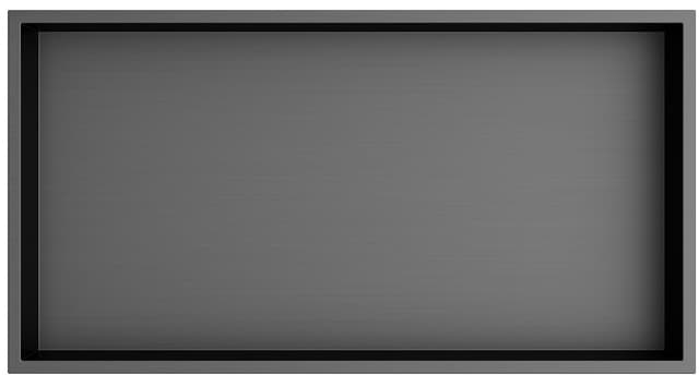 INSERTA półka wpuszczana, 510x270mm, stal nierdzewna, gun metal
