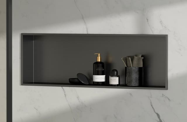 INSERTA półka wpuszczana, 810x270mm, stal nierdzewna, gun metal