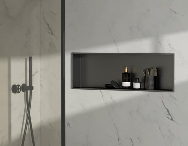 INSERTA półka wpuszczana, 810x270mm, stal nierdzewna, gun metal
