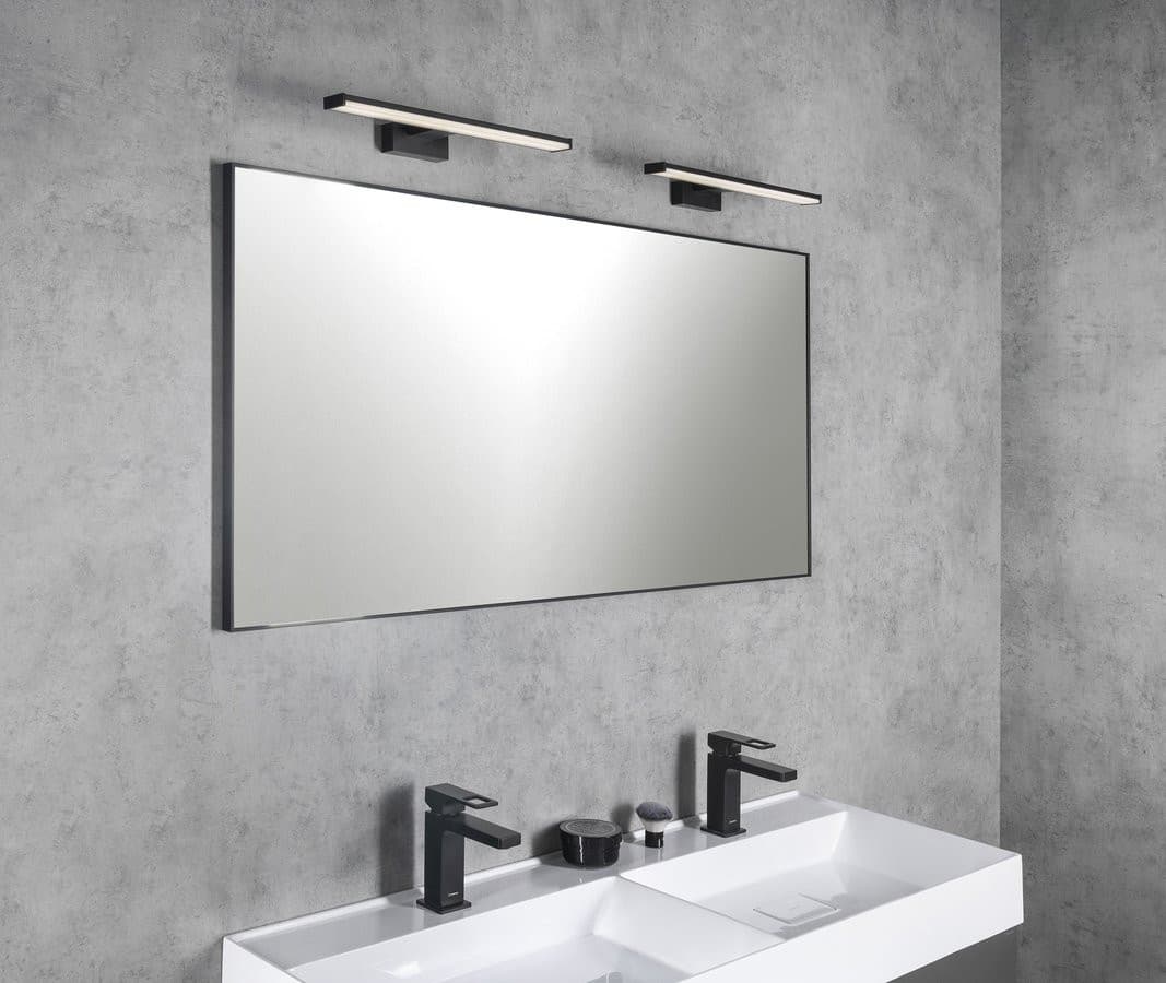 CHICAGO LED oświetlenie 400x120mm, 8W, 230V, plastik, czarny mat