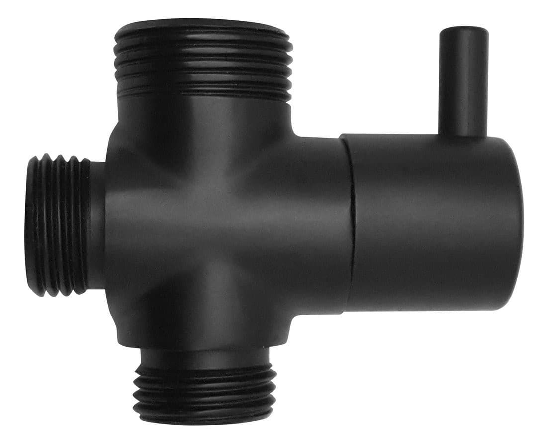Przełącznik kolumny prysznicowej M1/2-M1/2xM3/4, czarny mat