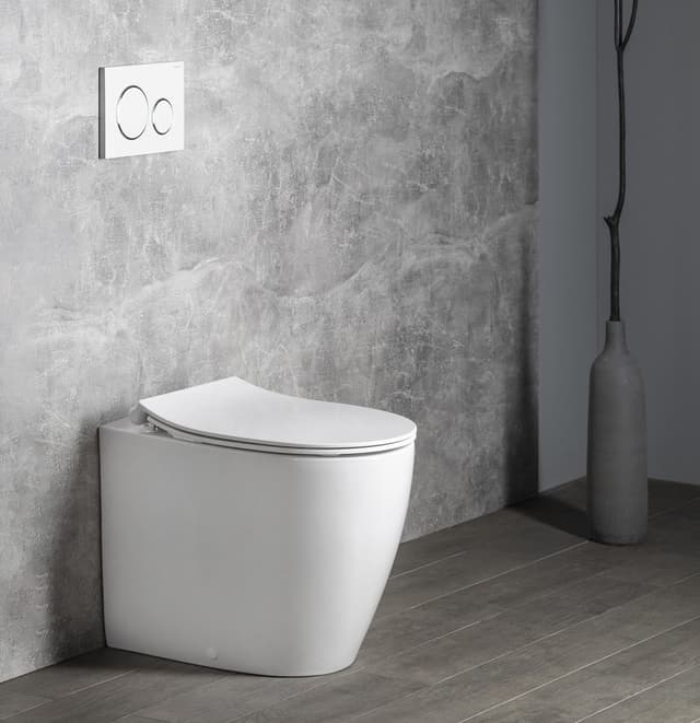 SENTIMENTI miska WC 36x52 cm, Rimless, dolny i tylny odpływ, biały