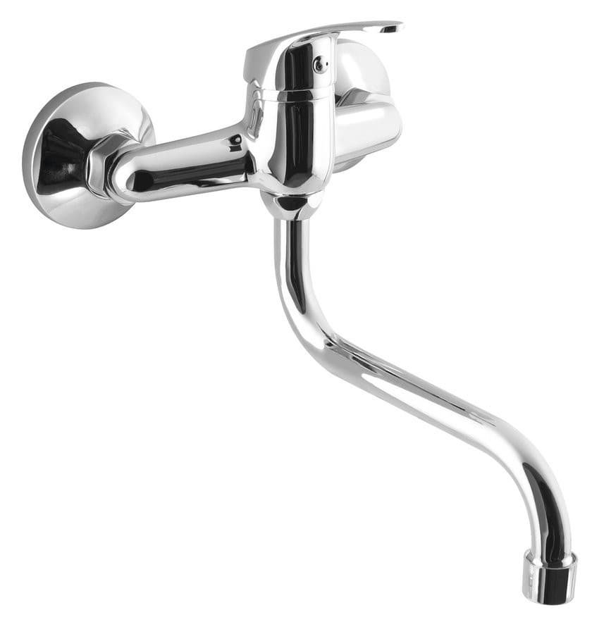 AQUALINE 35 bateria ścienna z uchwytem S, mosiężna, chrom
