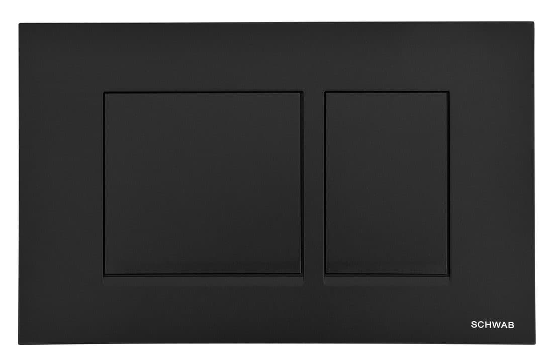 SCHWAB CERES przycisk spłuczki, 246x159 mm, czarny matowy